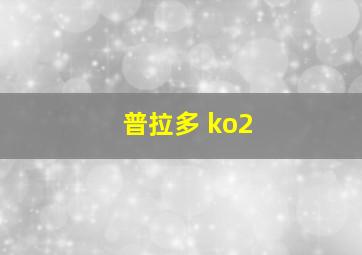 普拉多 ko2